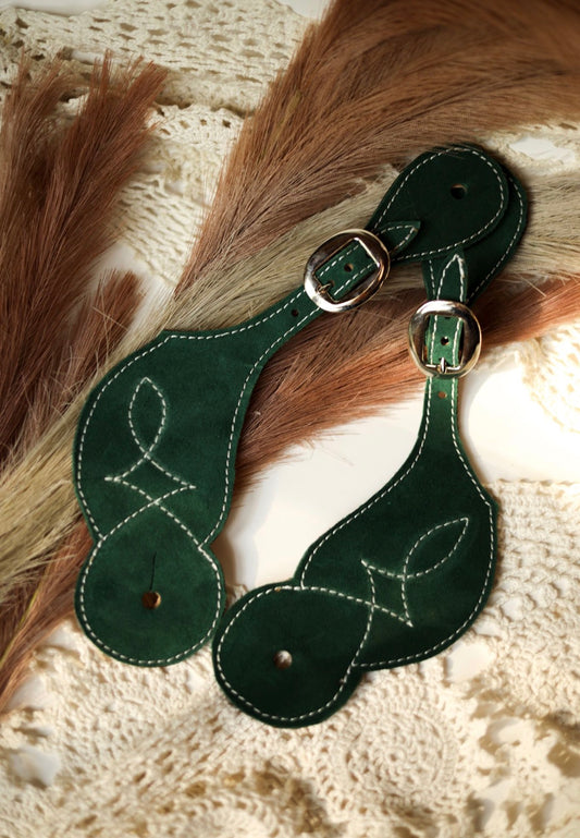Peacock Green Spur Straps