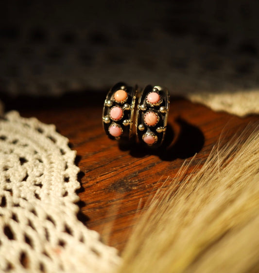 Pink Conch Hoops