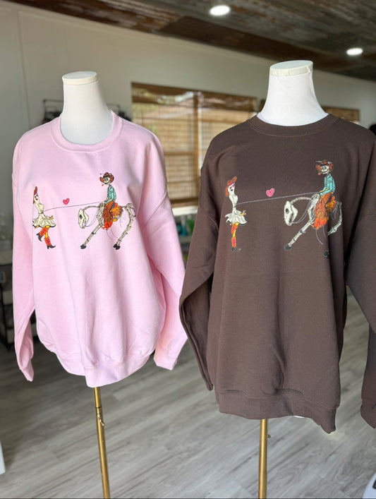 Cow-ghoul Crewnecks
